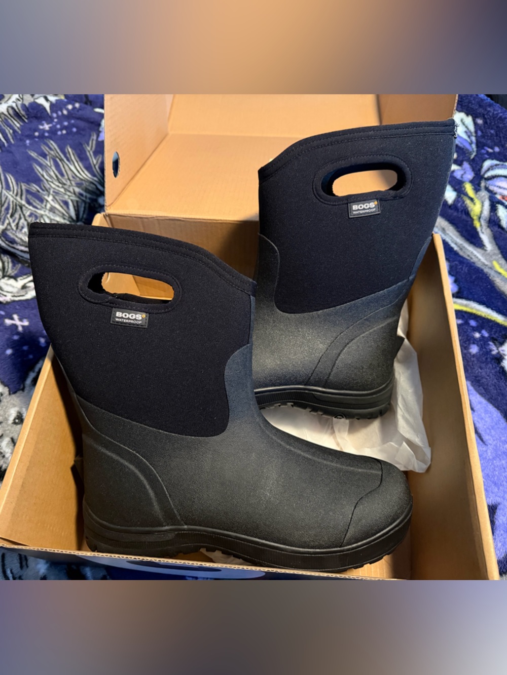 Bogs Black Waterproof Men's Boots - Ultra Mid